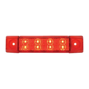 6"L RECT. SPYDER RED/RED 8-LED MARKER/CLEARANCE LIGHT