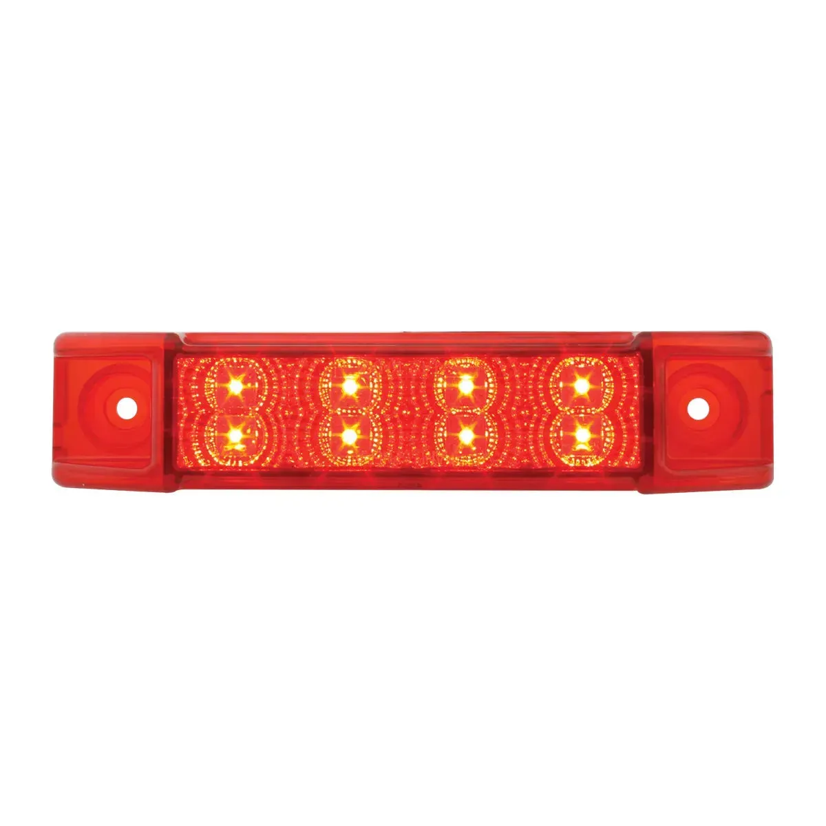 6"L RECT. SPYDER RED/RED 8-LED MARKER/CLEARANCE LIGHT