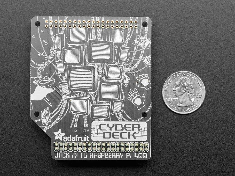 Adafruit CYBERDECK HAT for Raspberry Pi 400