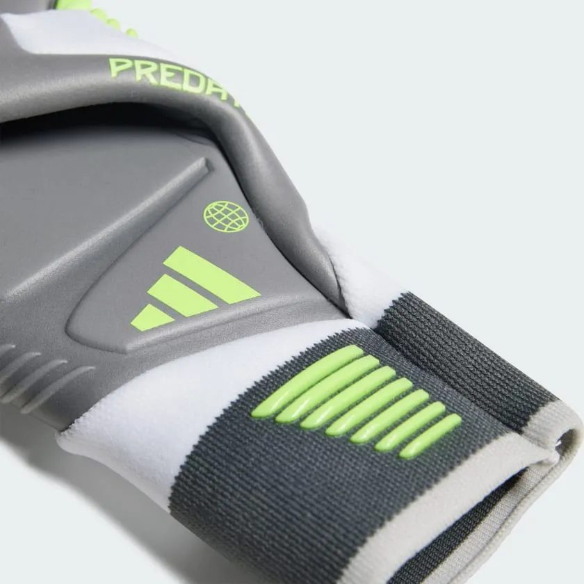 adidas Predator GL Pro Goalkeeper Gloves- White/Black/Lemon
