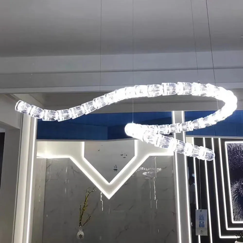 AKolia Bullet Necklace Dimmable LED Deco Ceiling Chandelier