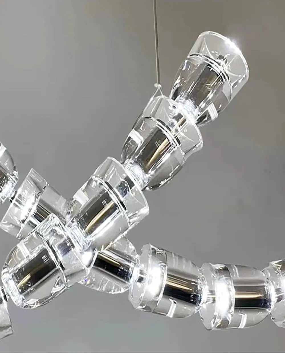 AKolia Bullet Necklace Dimmable LED Deco Ceiling Chandelier