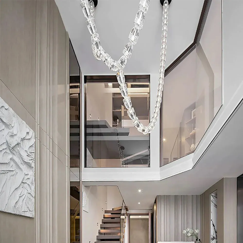 AKolia Bullet Necklace Dimmable LED Deco Ceiling Chandelier