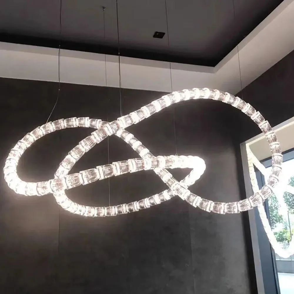 AKolia Bullet Necklace Dimmable LED Deco Ceiling Chandelier