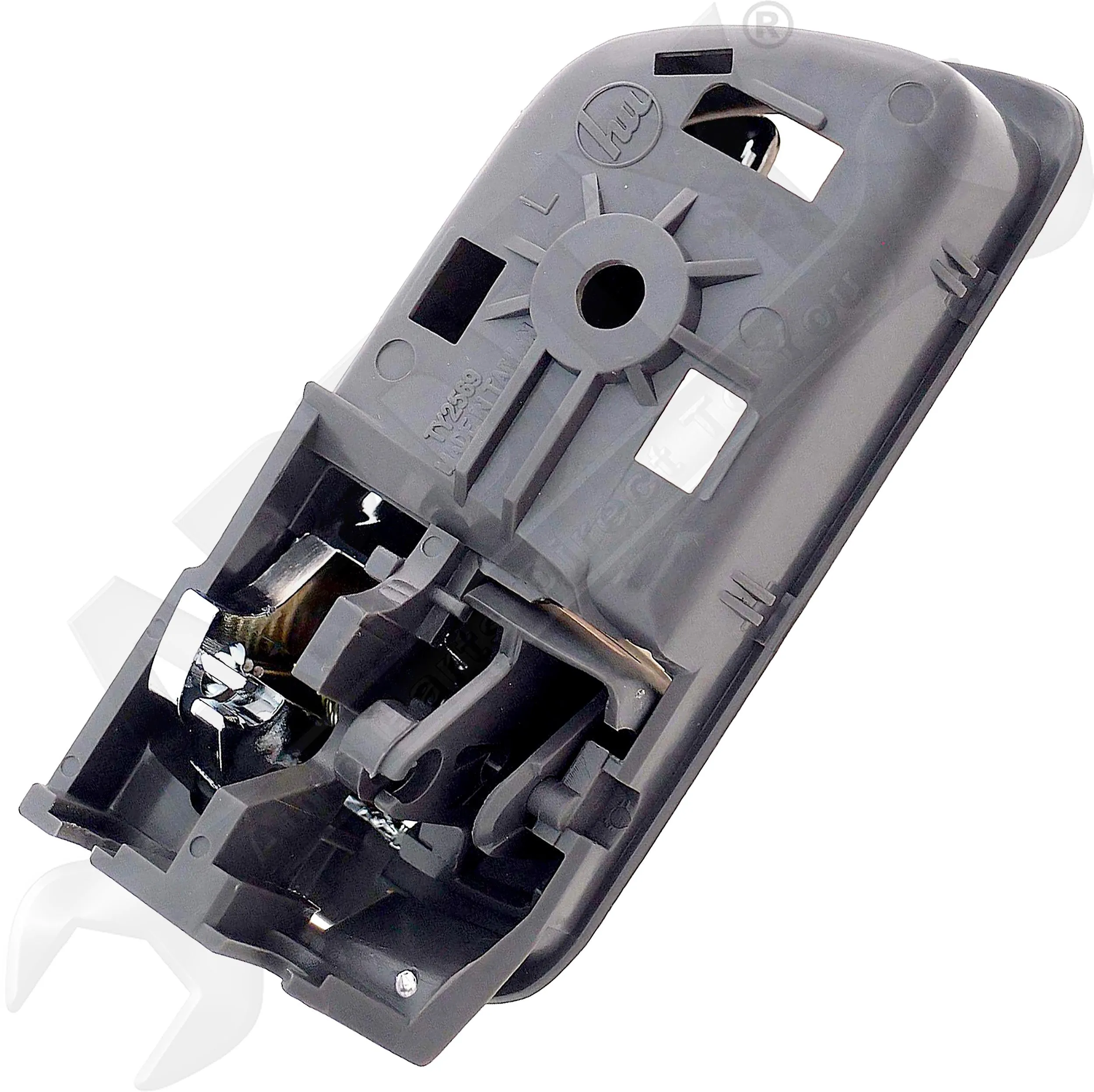 APDTY 135686 Interior Door Handle Front And Rear Left Chrome And Gray