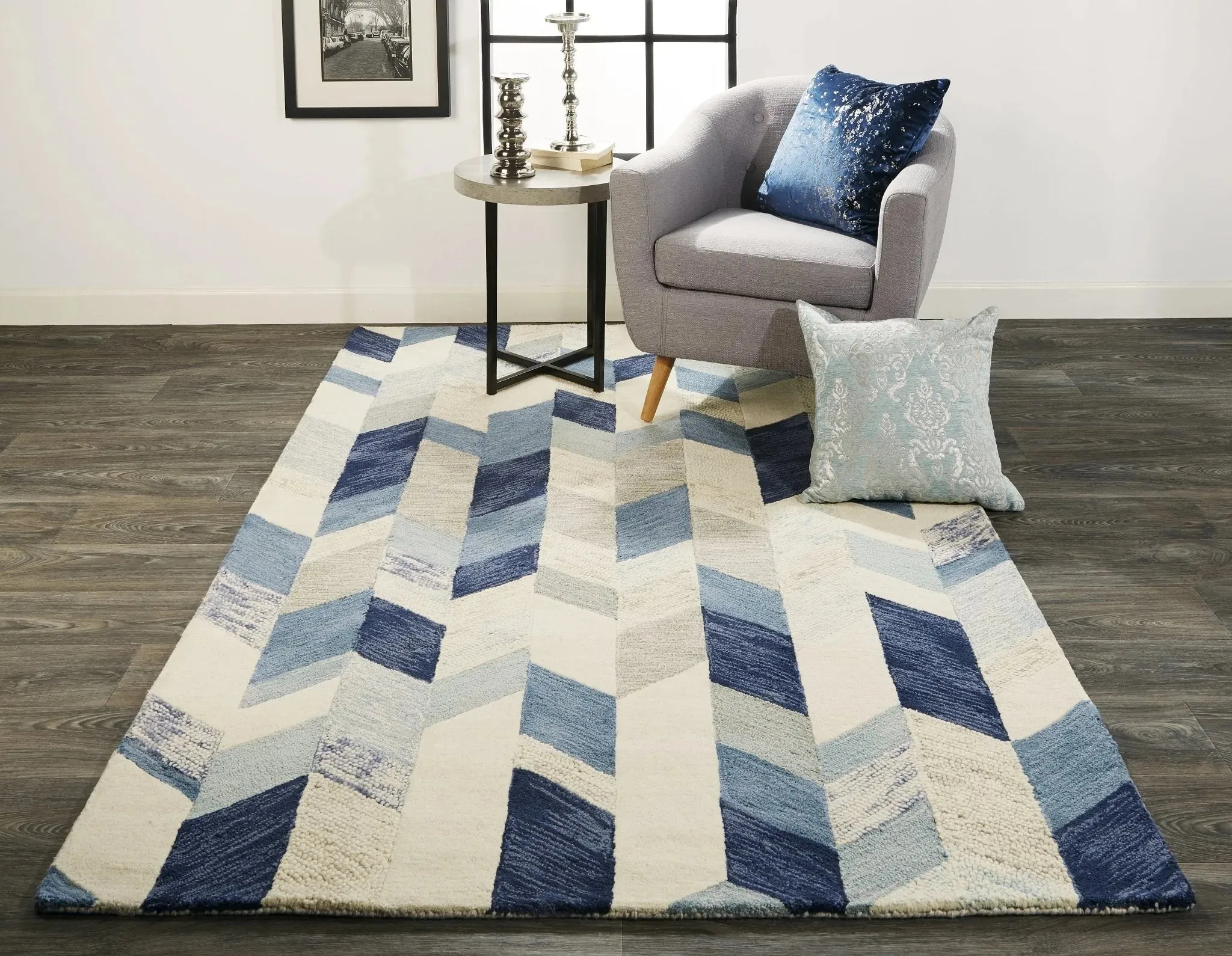 Arazad 7238446F Blue/Ivory Rug