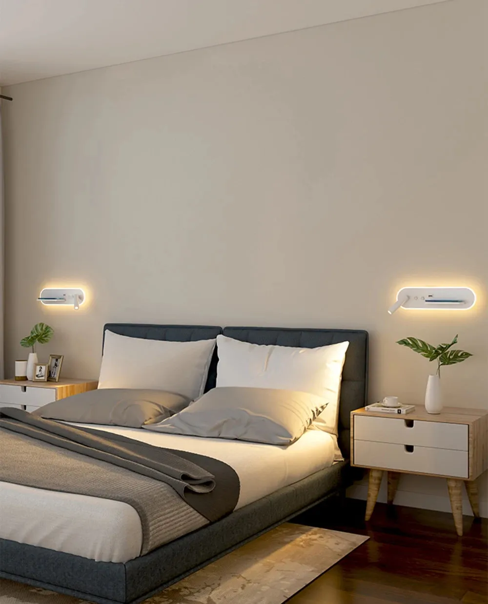 Barriva Wireless Charging   Reading Wall Lamp