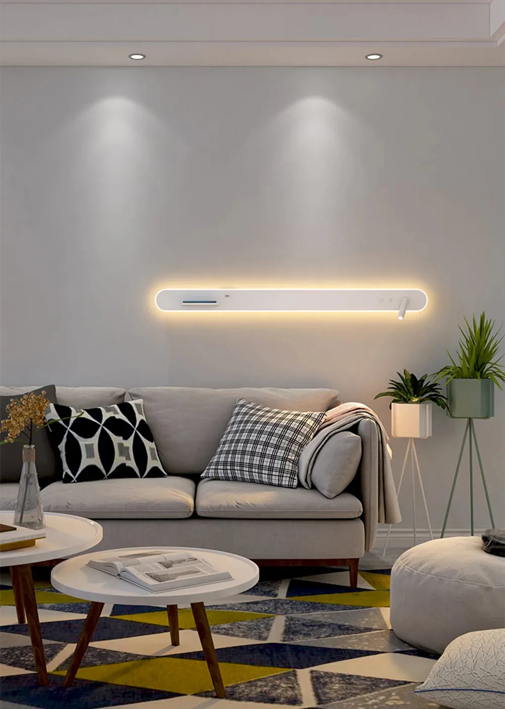 Barriva Wireless Charging   Reading Wall Lamp