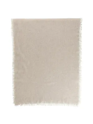 Beige light wool scarf