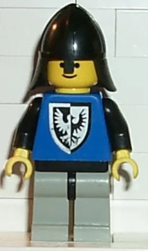 Black Falcon, Light Gray Legs with Black Hips, Black Neck-Protector