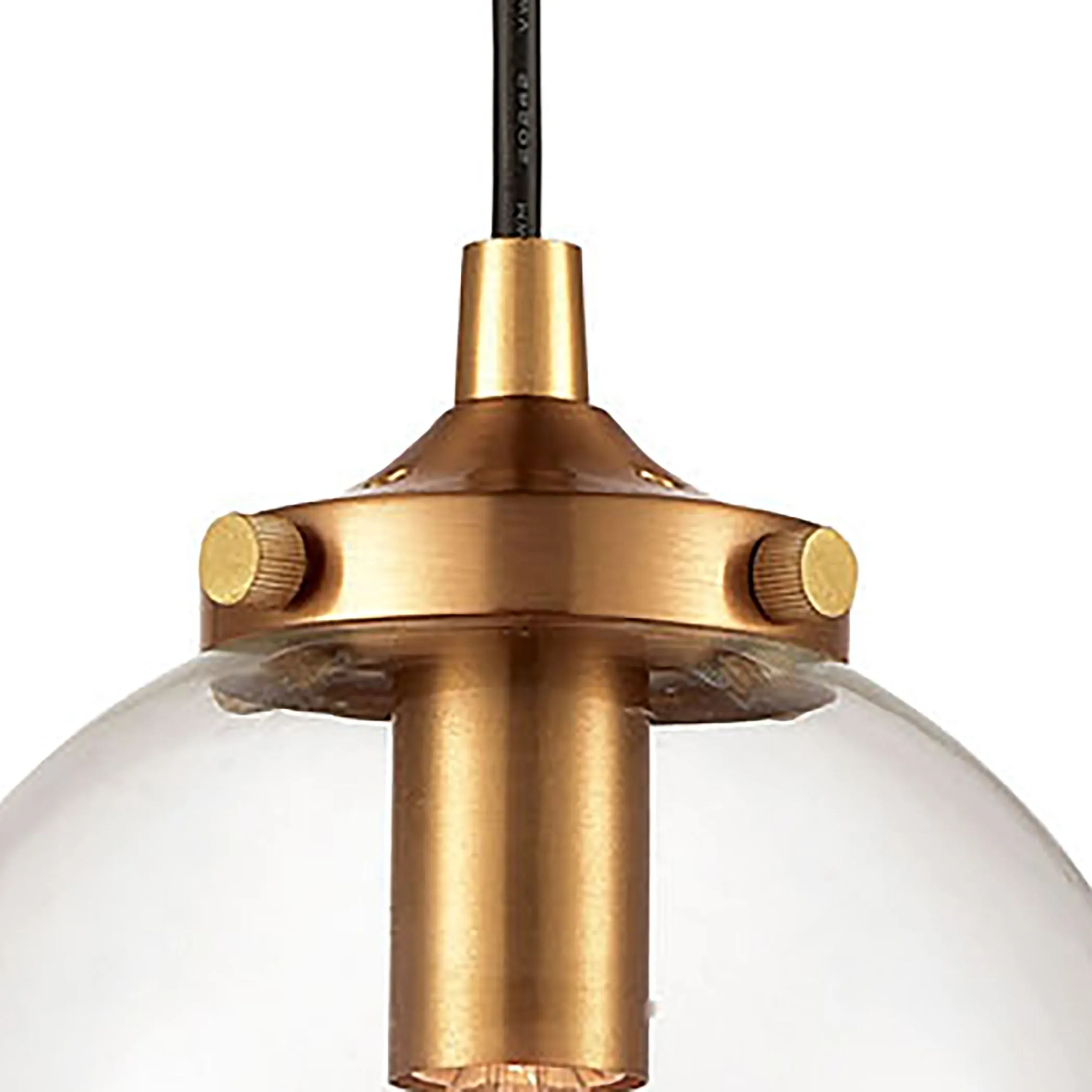 Boudreaux 6" 1 Light Mini Pendant in Antique Gold