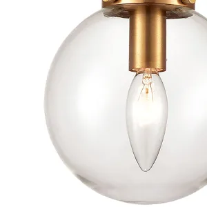 Boudreaux 6" 1 Light Mini Pendant in Antique Gold