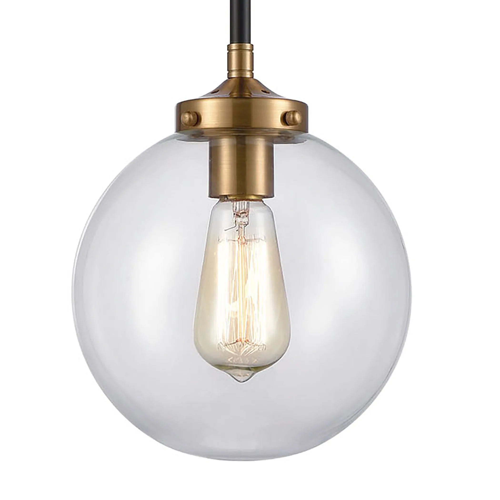 Boudreaux 8" 1 Light Mini Pendant in Antique Gold