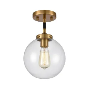 Boudreaux 8" 1 Light Mini Pendant in Antique Gold