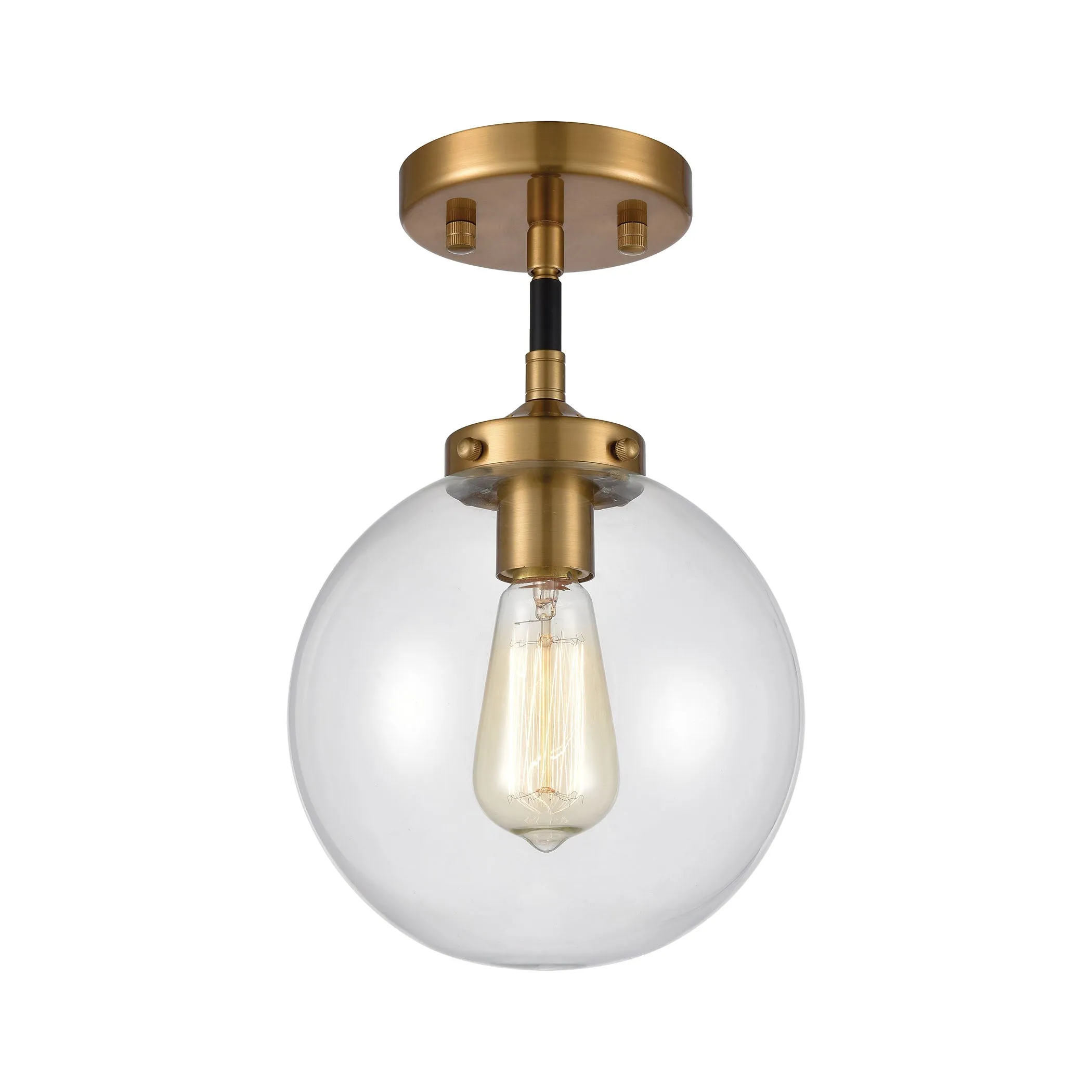 Boudreaux 8" 1 Light Mini Pendant in Antique Gold