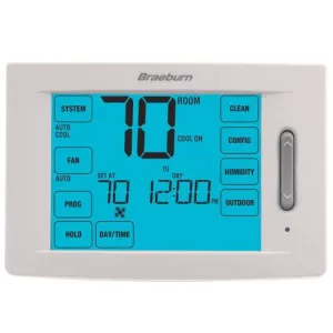 Braeburn Deluxe Model 6300 Programmable Touchscreen Thermostat  (4H/2C)