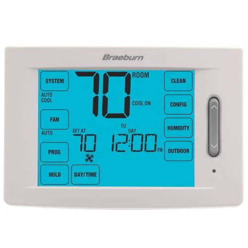 Braeburn Deluxe Model 6300 Programmable Touchscreen Thermostat  (4H/2C)