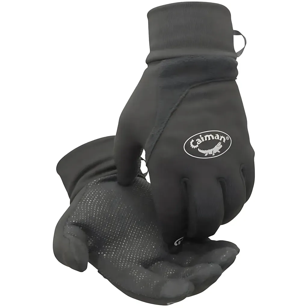 Caiman 2380-5 Premium Polyester Glove with Micro-Dot Palm & Fingers and Fleece Lining - Touchscreen Compatible