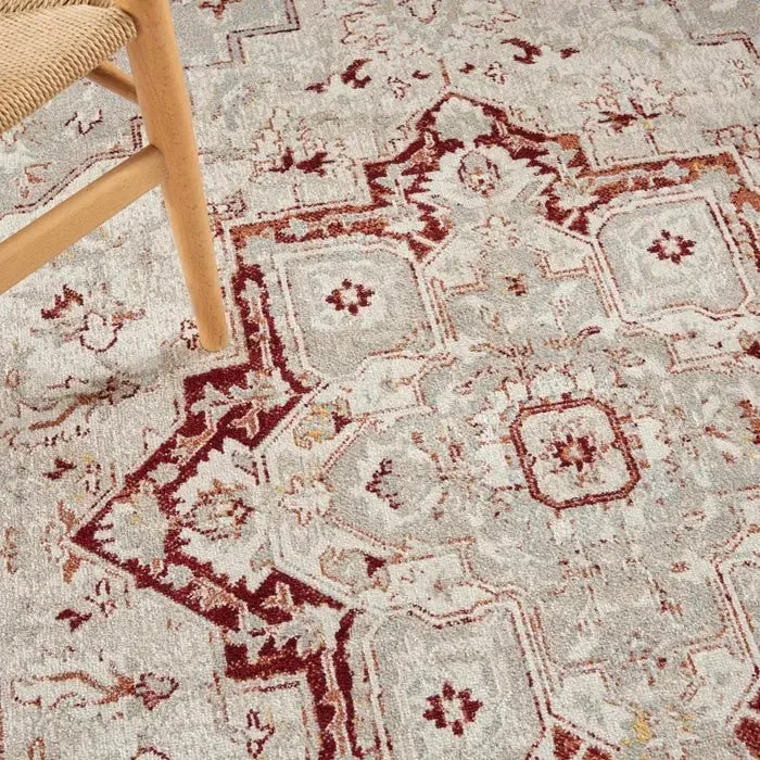 Carina CNA02 Brick/Silver Rug