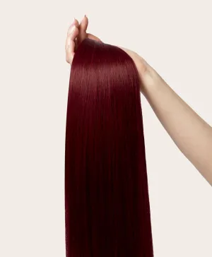 Cherry Red, 20" Single Seamless Clip-In Weft, #530 | 30g