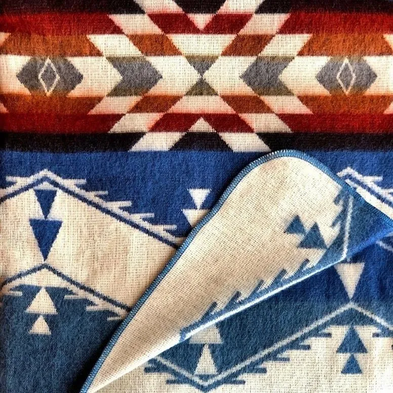Chirupe - Baby Alpaca Blanket - Extra Large - Aztec Southwest Pattern