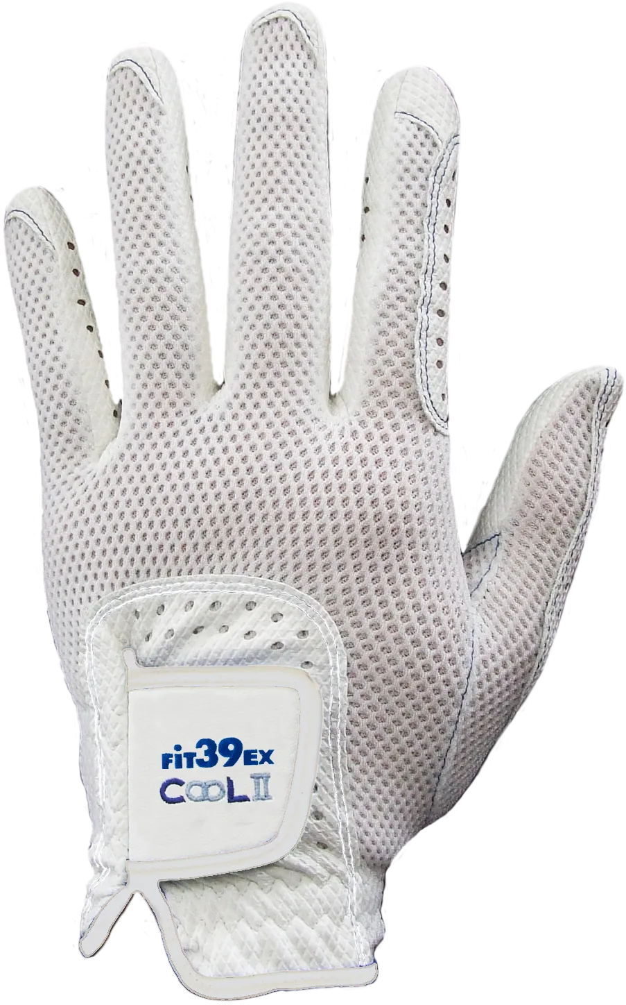 Cool II FIT39 Golf Glove - White/White
