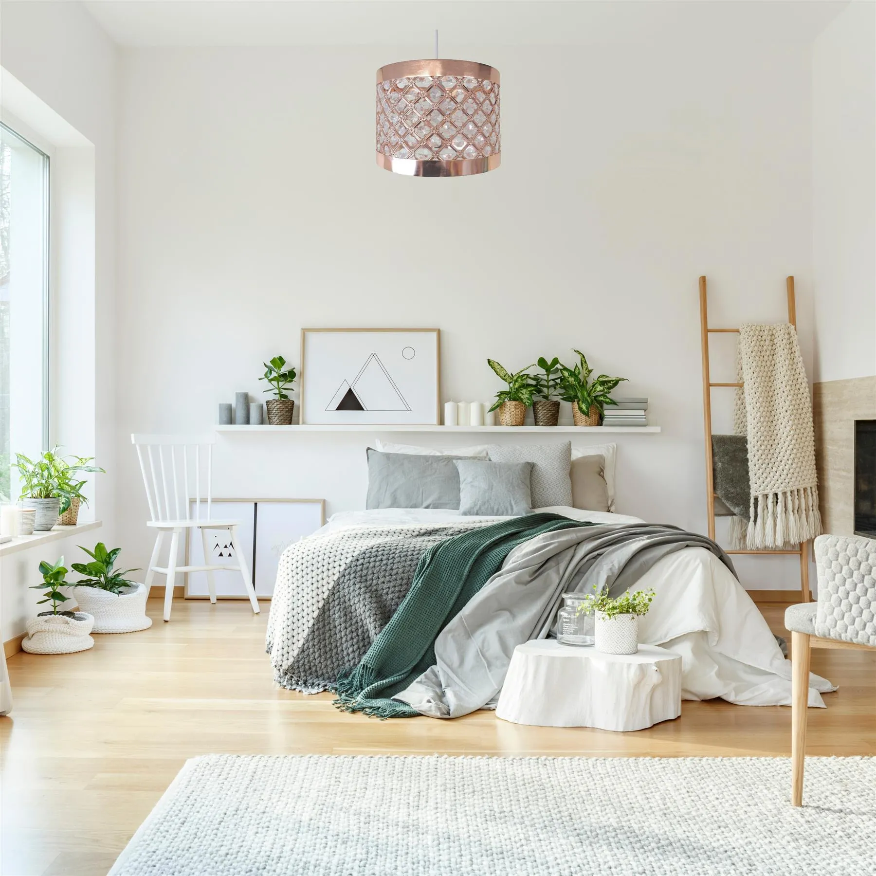 Copper Ceiling Pendant Light Lamp Shade
