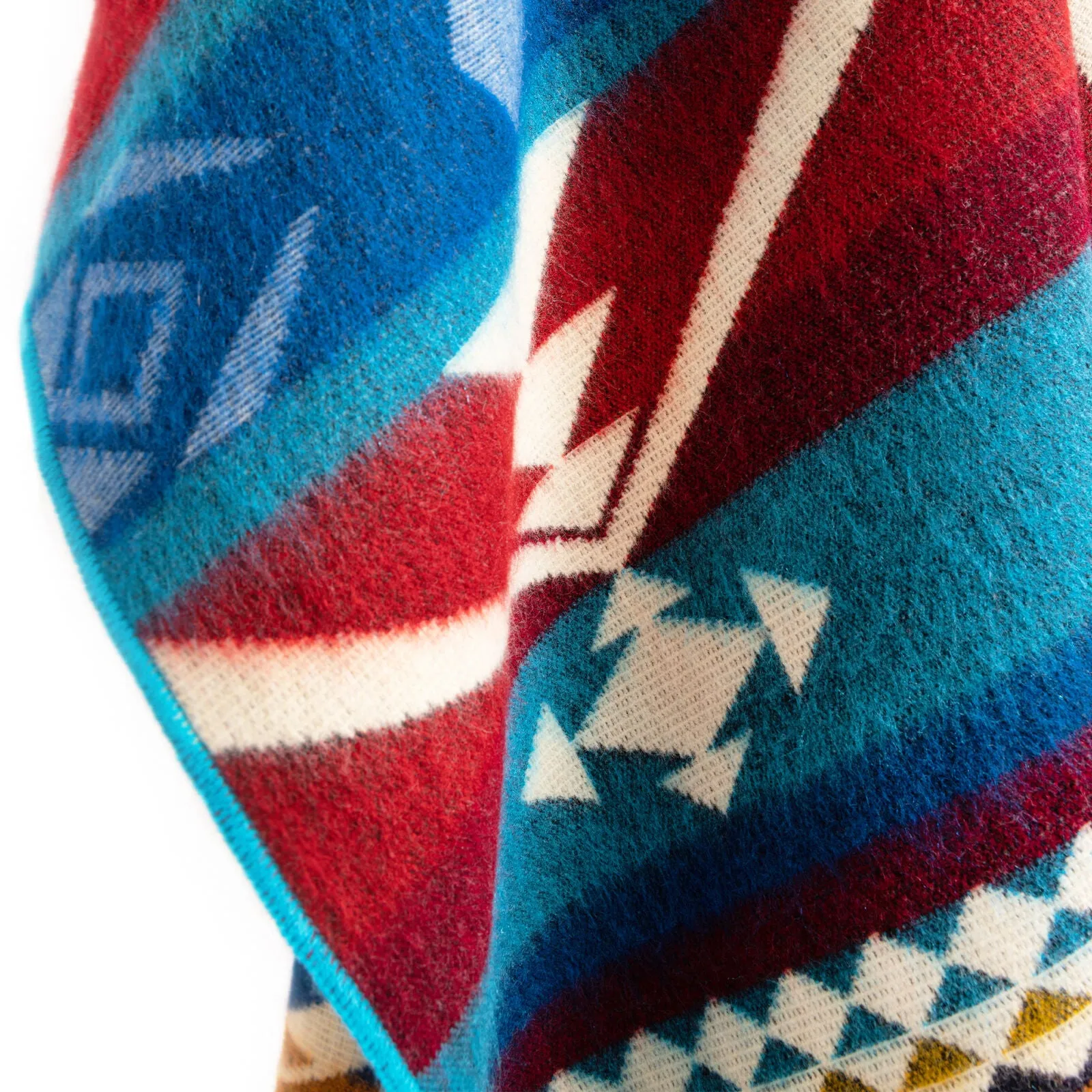 Cotacachi - Baby Alpaca Blanket - Extra Large - Aztec Southwest Pattern - Brown