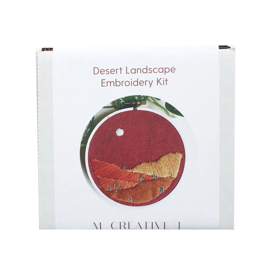 Desert Landscape- DIY Beginner Embroidery Craft Kit