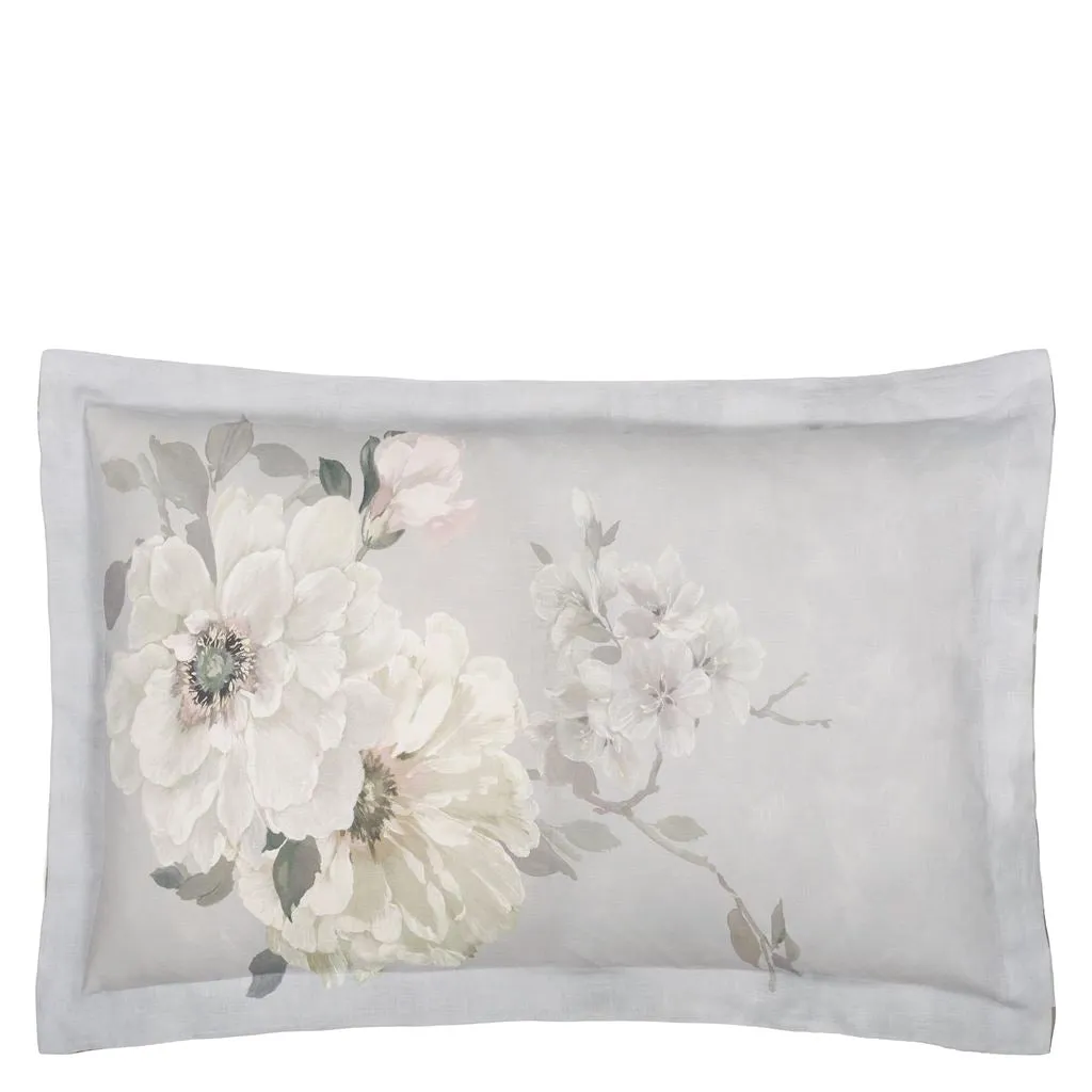 Designers Guild Fleurs Blanche Platinum Bedding