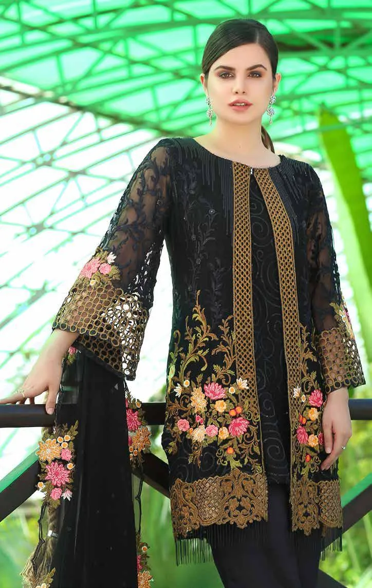 Eshaal Luxury Embroidered Festive Eid Chiffon Collection by Emaan Adeel – EA06