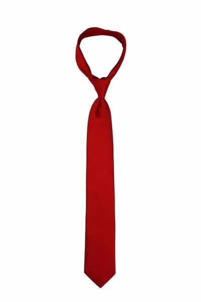 Fire Engine Solid Red Tie