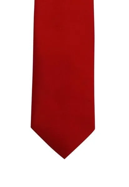 Fire Engine Solid Red Tie