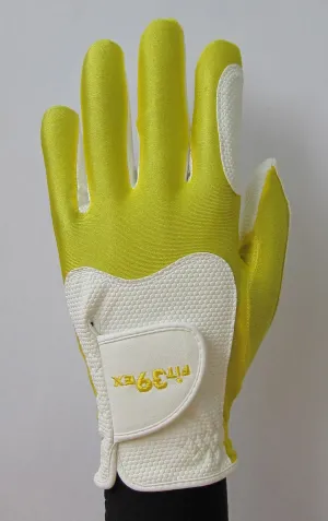 FIT39 Golf Glove - Yellow/White