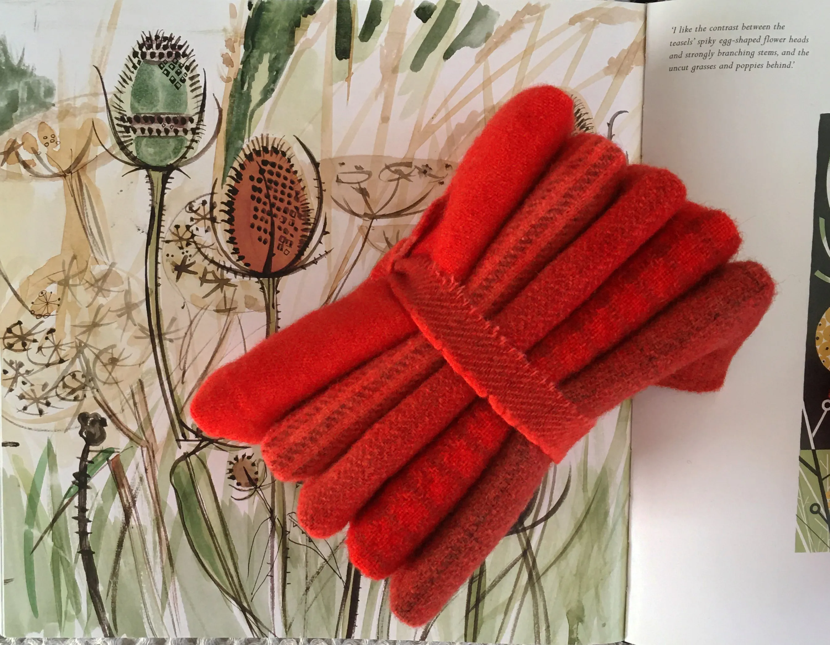 GERANIUM Hand Dyed Wool Bundle for Wool Applique and Rug Hooking