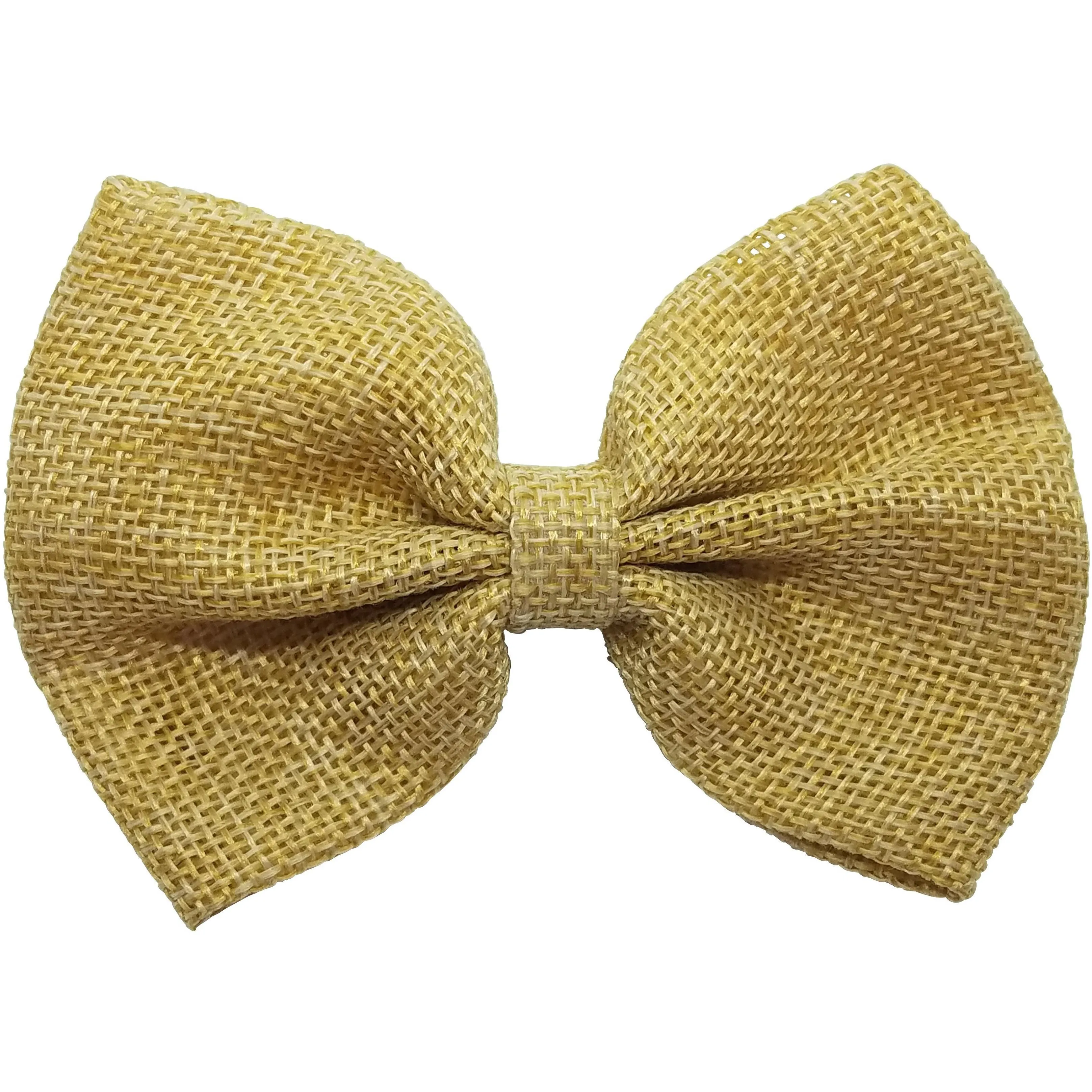 Grey 4" inch Burlap Bows Universal