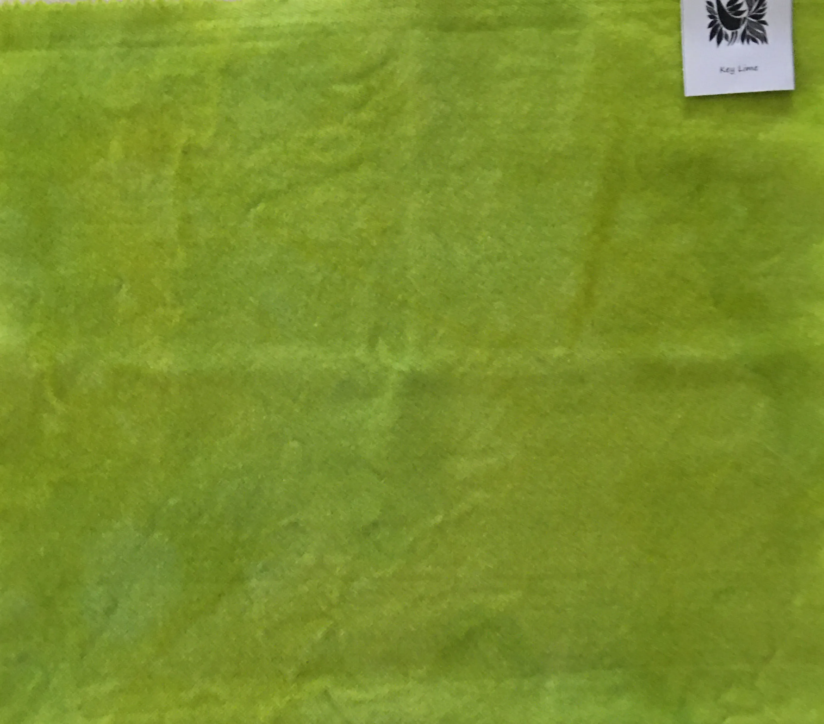 KEY LIME Hand Dyed YARD Wool Fabric for Wool Applique and Rug Hooking