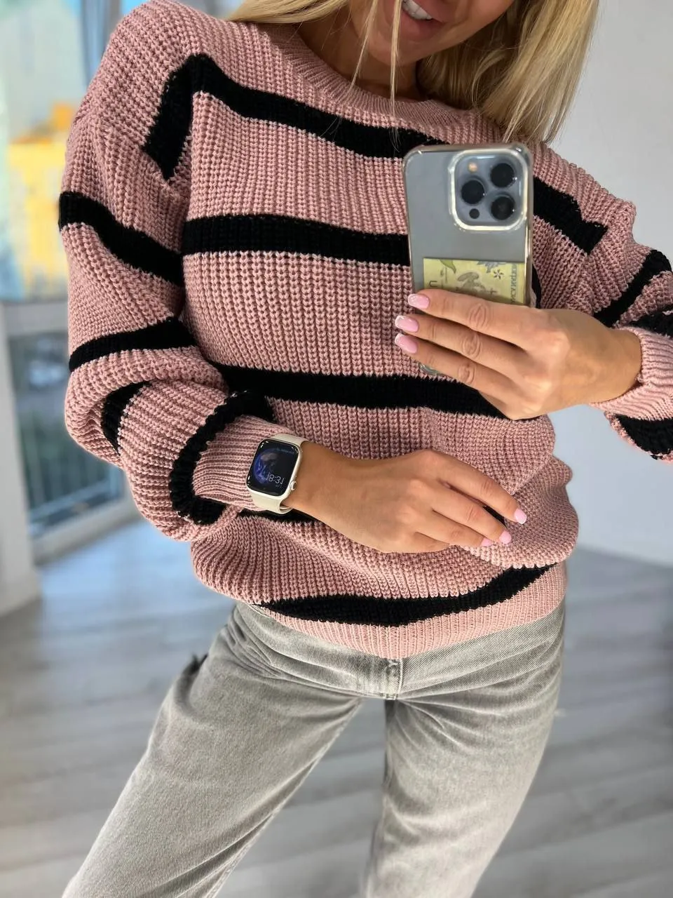 Knitted Fashion Sweater Stylish Autumn Winter