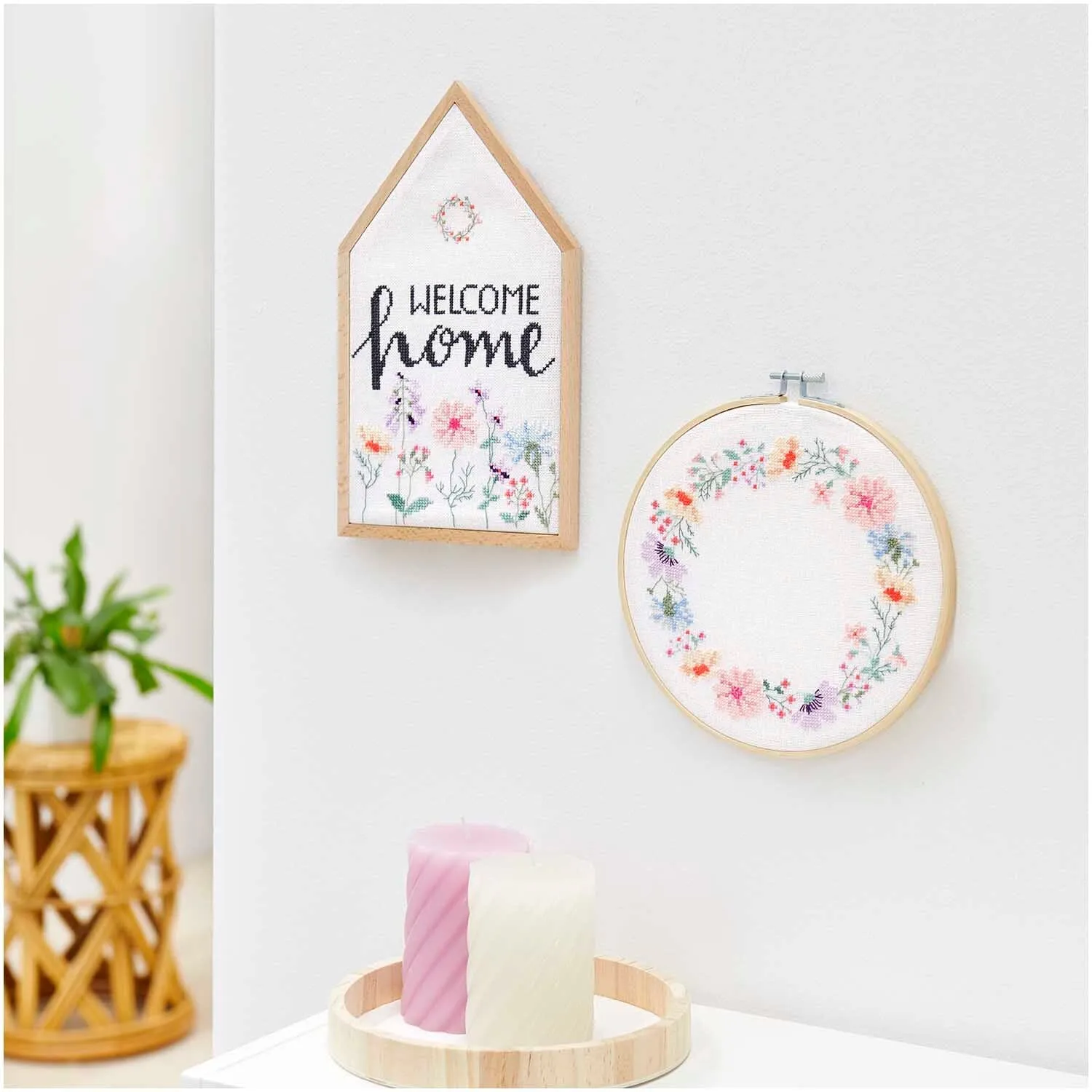 Large Welcome Home Cross Stitch Kit