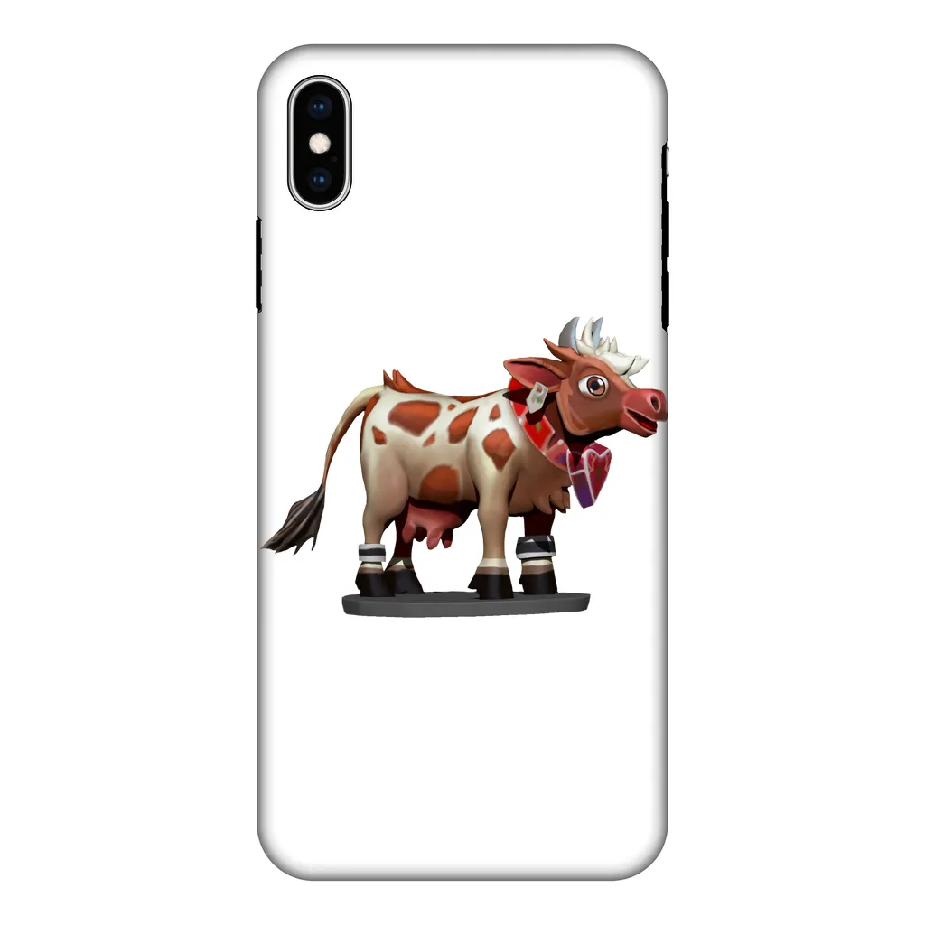 Light Brown Cow Fully Printed Tough Phone Case