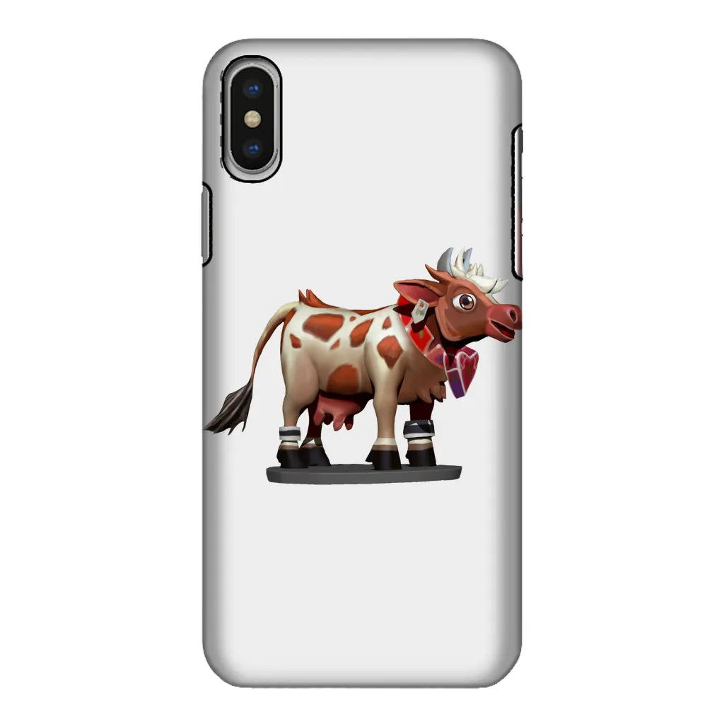 Light Brown Cow Fully Printed Tough Phone Case