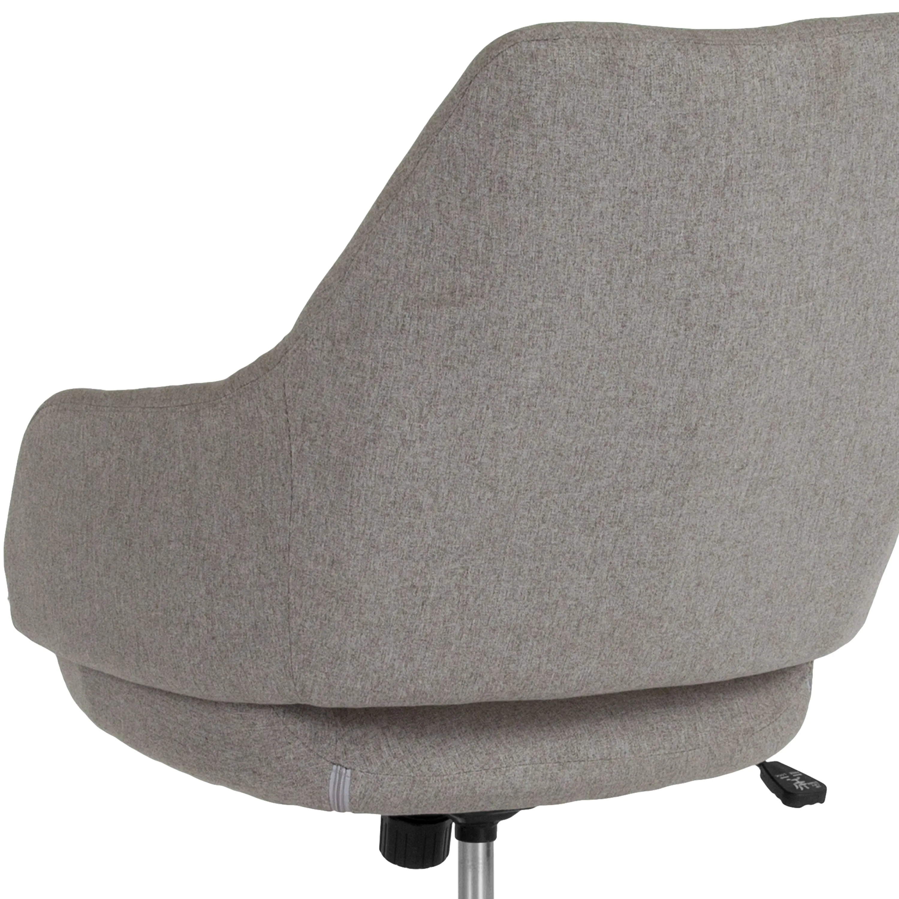 Lt Gray Fabric Mid-Back Chair CH-177280-LGY-F-GG