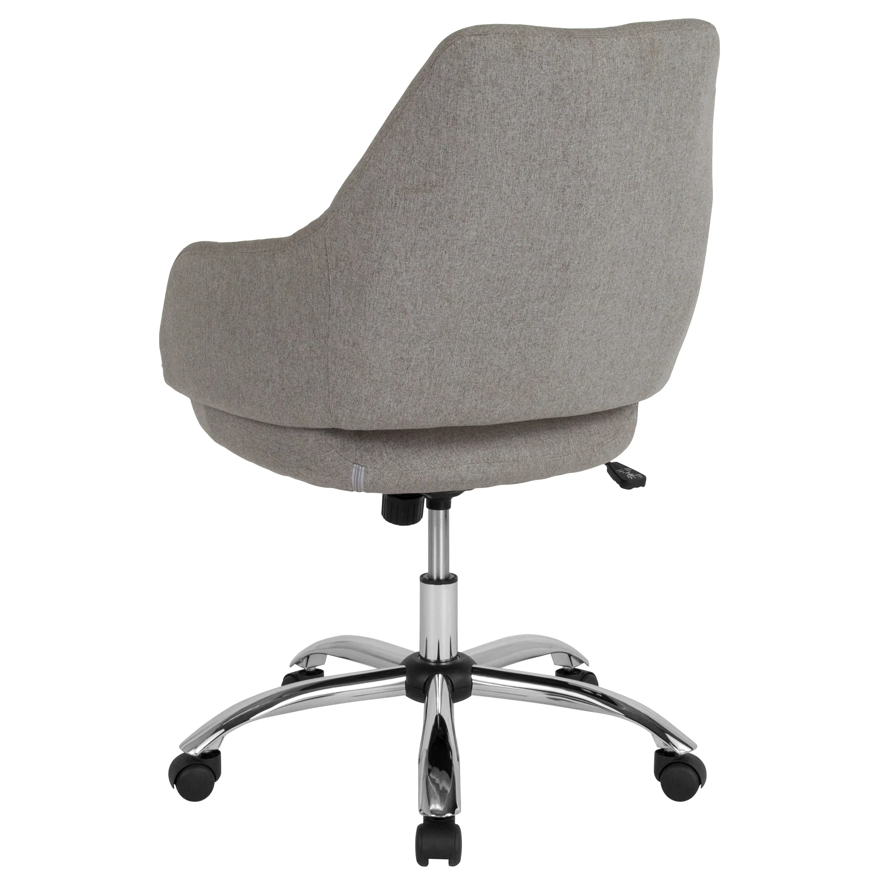Lt Gray Fabric Mid-Back Chair CH-177280-LGY-F-GG