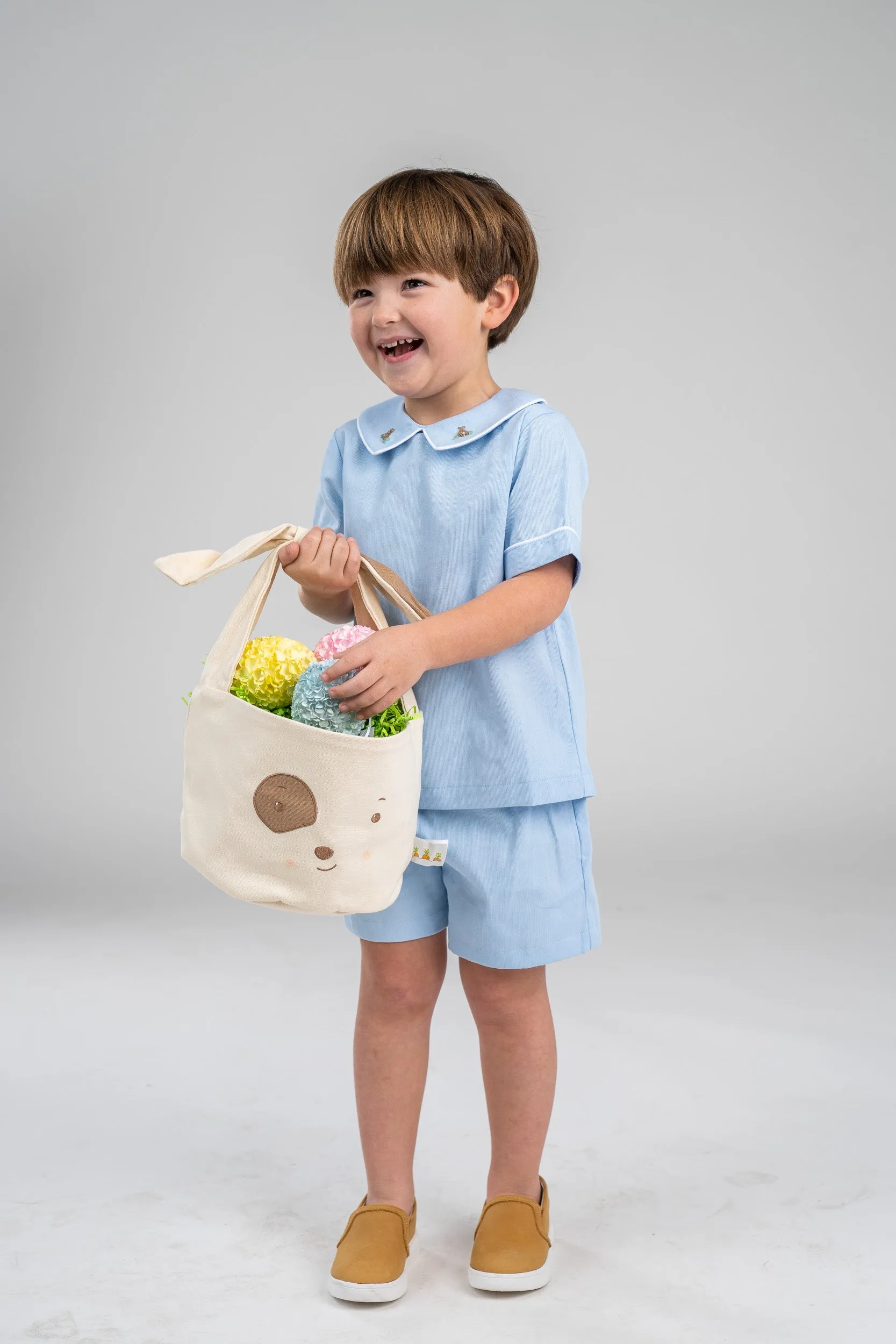 Lucas Blue Bunny Short Set