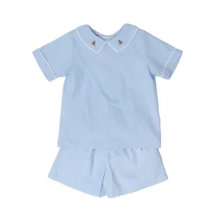 Lucas Blue Bunny Short Set