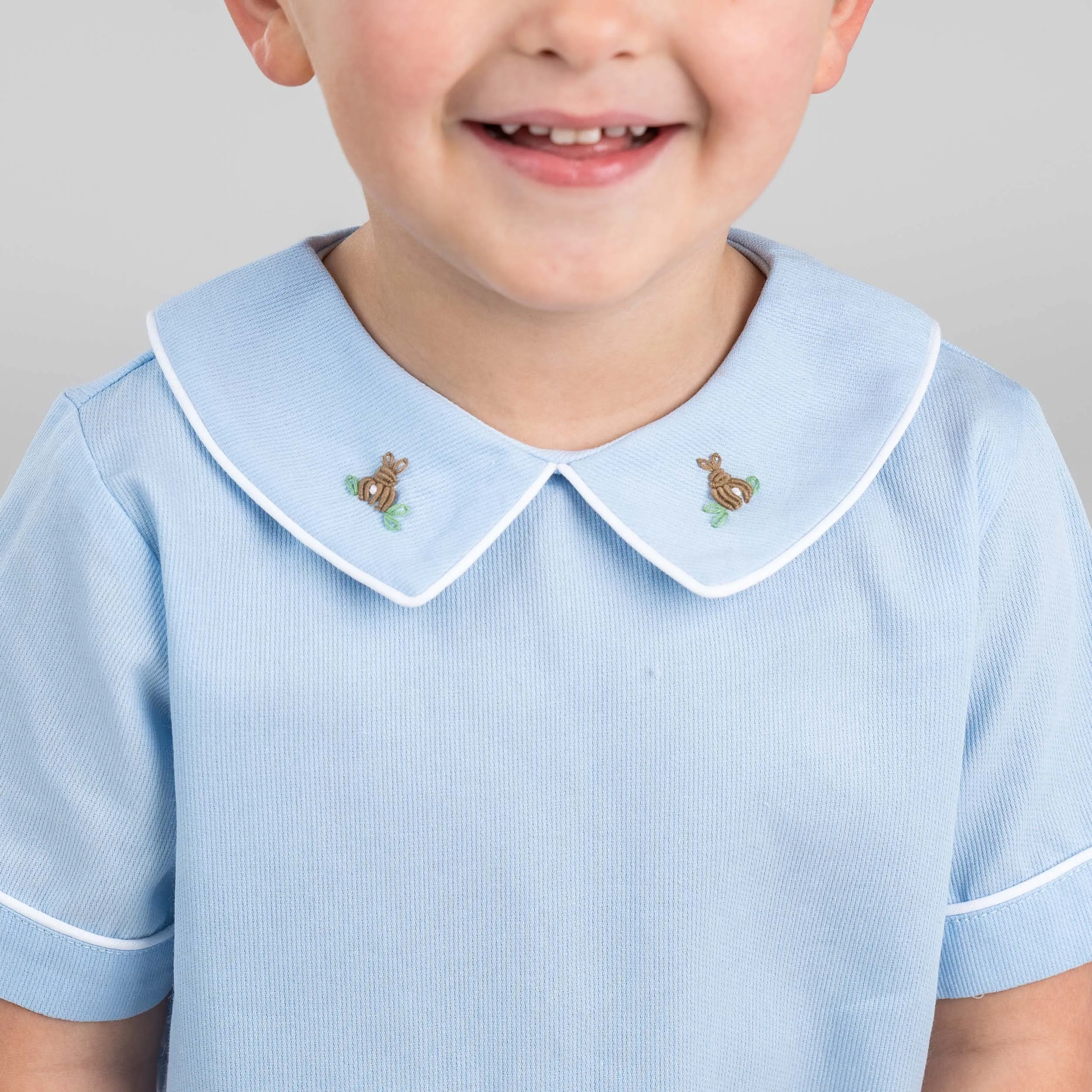 Lucas Blue Bunny Short Set