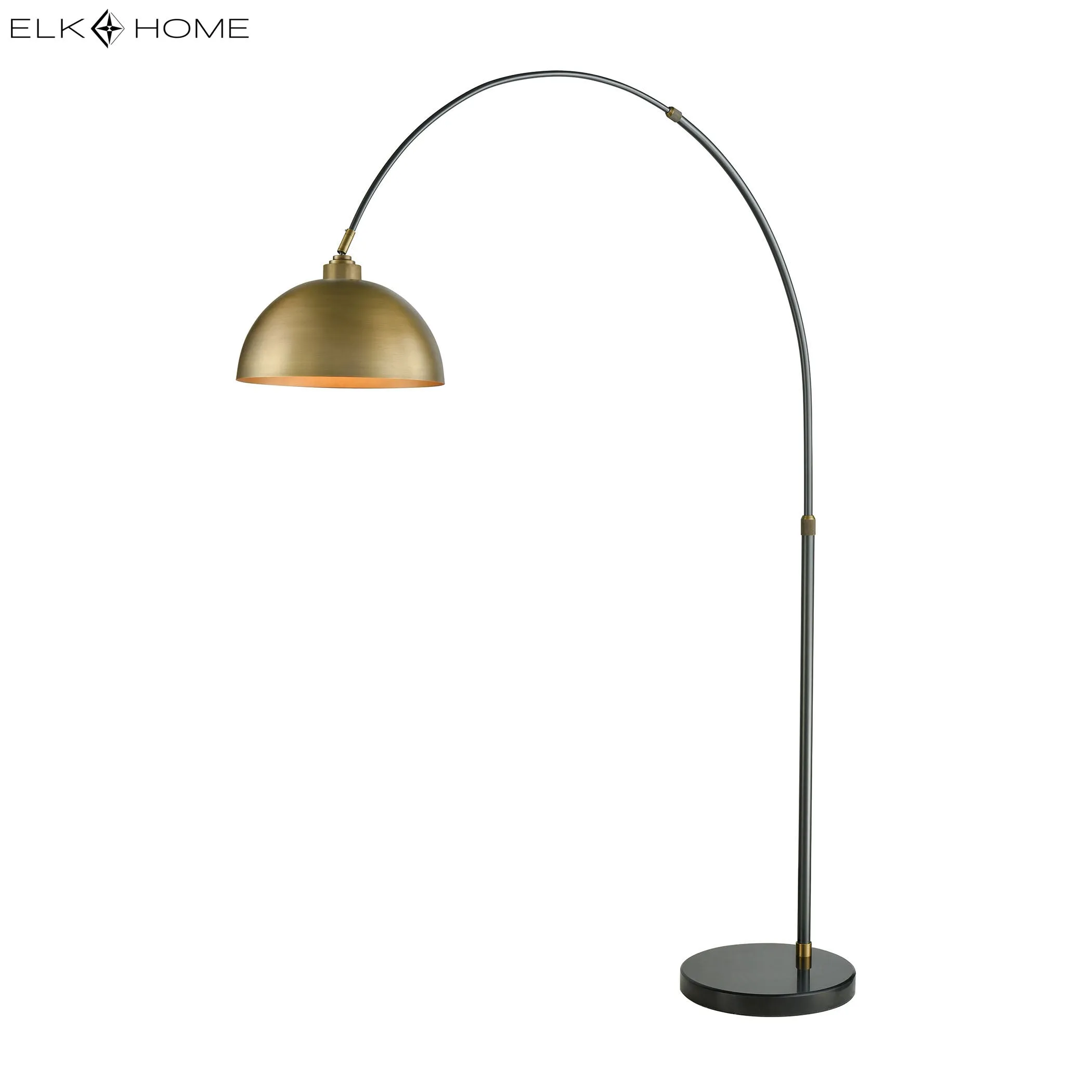 Magnus 76" Floor Lamp in Aged Brass