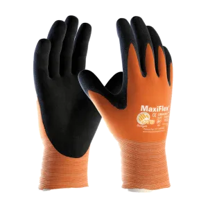 MaxiFlex® Ultimate™ 34-8014 Hi-Vis Orange Nitrile Grip Work Gloves