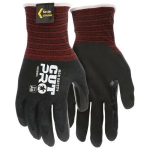 MCR Safety Cut Pro 9388NF 18 Gauge Shell Cut Resistant Work Gloves, Black, Box of 12 Pairs