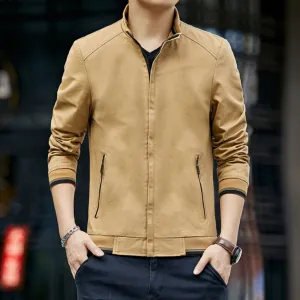 Mens Zip Up Casual Short Jacket